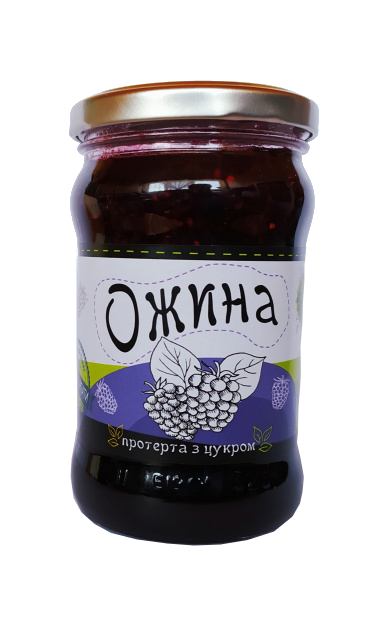 Джем ожиновий, нестерилізований, ґатунок вищий, ДСТУ 4900, 1 кг